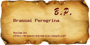 Brassai Peregrina névjegykártya